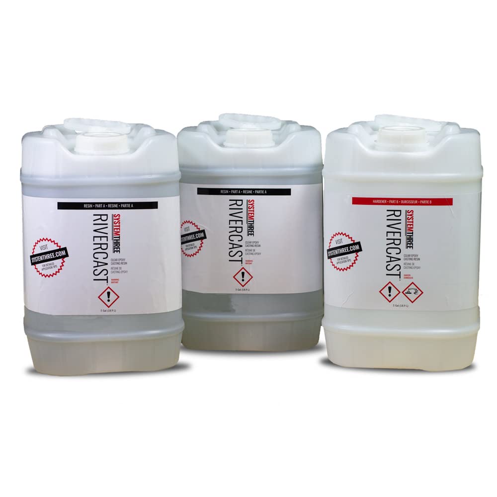 System Three RiverCast Epoxy Resin 15 Gallon Kit