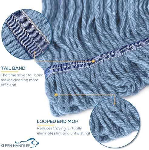 KLEEN HANDLER Heavy Duty Mop Head Replacement - Case of 24