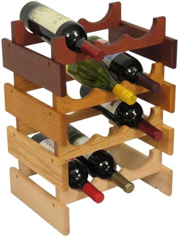 FixtureDisplays 15 Bottle Dakota Wine Rack 1040218-NPF 1