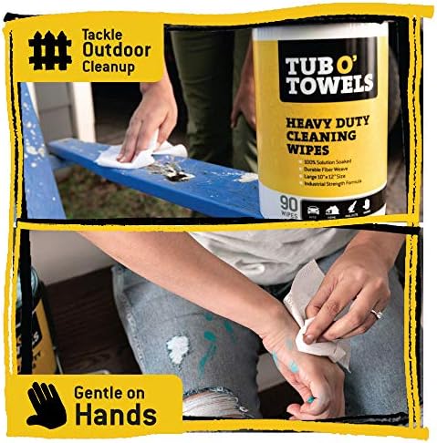 Tub O Towels TW90 Heavy-Duty Cleaning Wipes