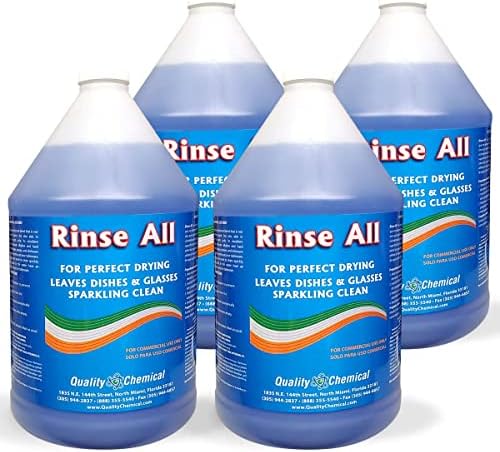 Quality Chemical Rinse Aid 128 oz Pack of 4
