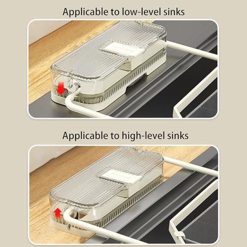 Cuzykitchen Sink Drainer with Suction Cup and Net 2 Pack