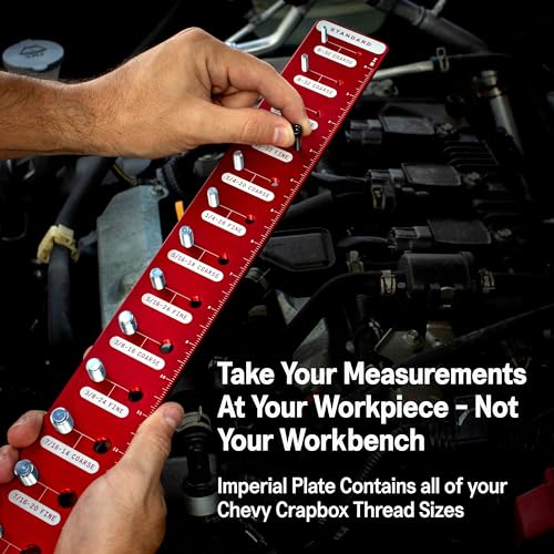 Identibolt PRO Thread Checker - 28 Sizes Metric Imperial Magnetic Mount