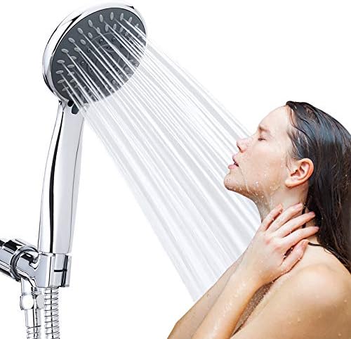 BRIOUT 5-Setting Handheld Shower Head with High Pressure and Adjustable Mount 1