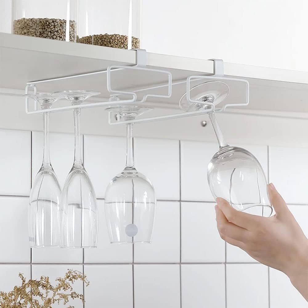 LINFIDITE 2 Pack Wine Glass Holder Stemware Rack