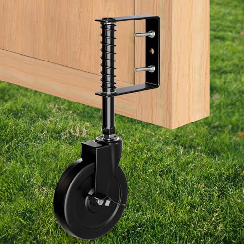 BOODVON 5 Inch Gate Caster with Side Brake and Spring Load