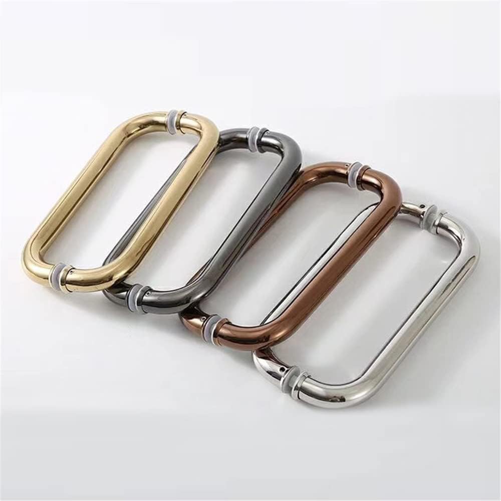 WANLIAN 8 Inch Gold Shower Door Pull Handle