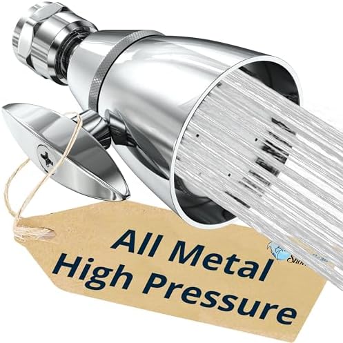 HammerHead Showers High Pressure Fixed Shower Head - All Metal 25 GPM