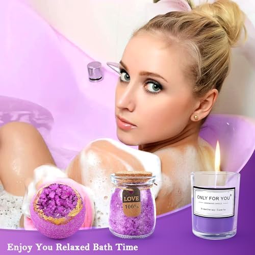 LOMEVE Purple Retirement Gifts Basket for Women