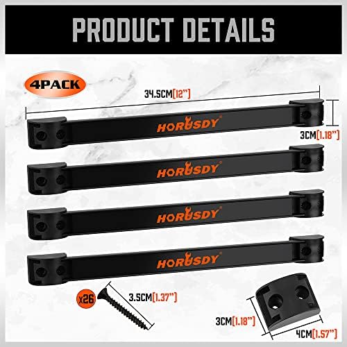 HORUSDY 12 Inch Magnetic Tool Holder Strip 4 Pack