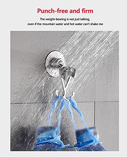 Adjustable Shower Head Holder 304 Stainless Steel No Drill Wall Mount