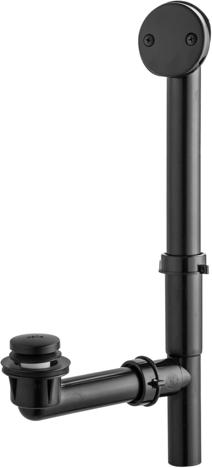 Artiwell 1-12 Black Tubular Bath Drain Kit