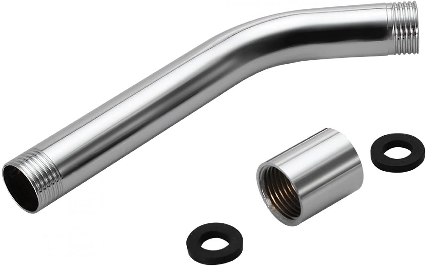 Stainless Steel Wall Mounted Shower Extension Pipe with 2 Thread