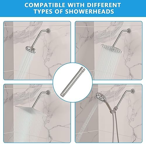 Lordear 6 Inch Stainless Steel Shower Arm Extender