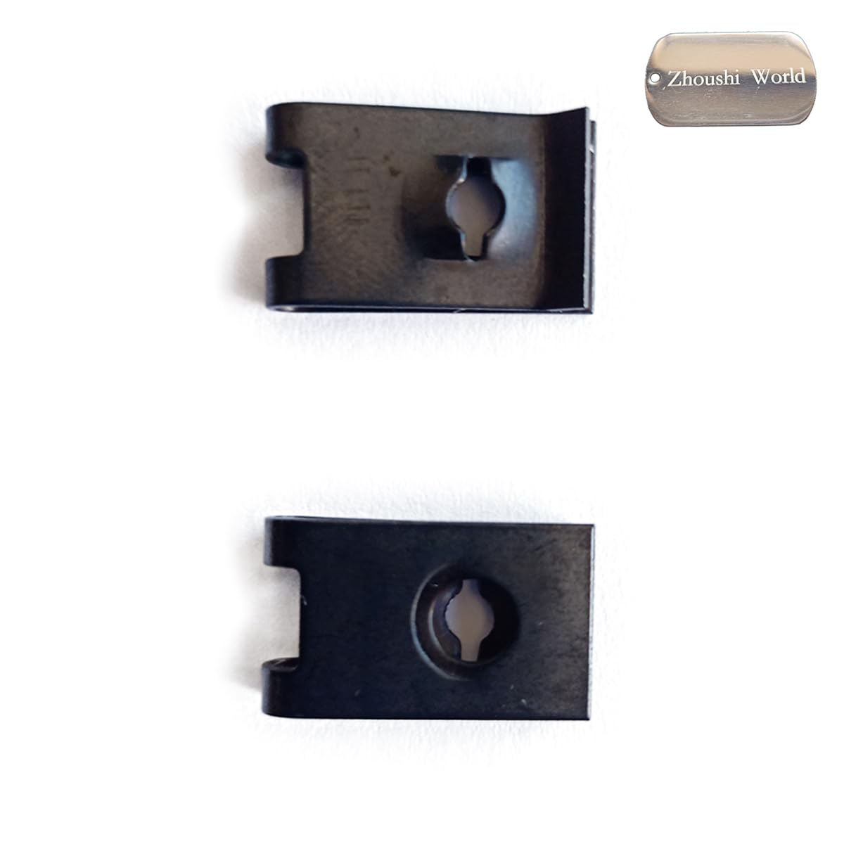 Zhoushi World 8 U-Style Clip-On Nut Pack of 25