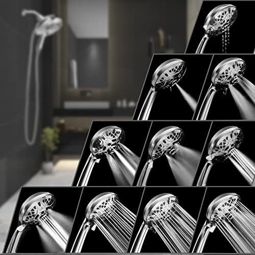 INAVAMZ 2-IN-1 High Pressure Handheld Shower Head with 59 Rotatable Hose
