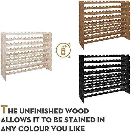 Smartxchoices 96-Bottle Modular Wine Rack 8-Tier Freestanding Display Holder