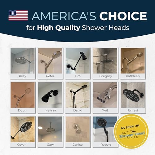 HammerHead Showers High Pressure Fixed Shower Head - All Metal 25 GPM