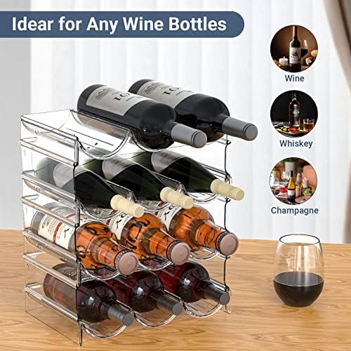 Benaep Stackable 4-Tier Water Bottle Wine Rack
