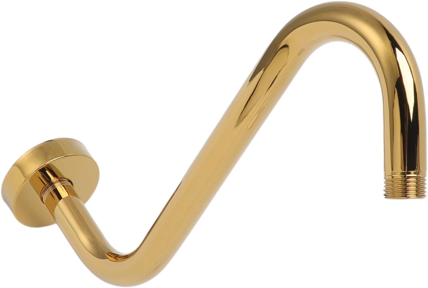 Gold 304 Stainless Steel S-Shaped Shower Arm