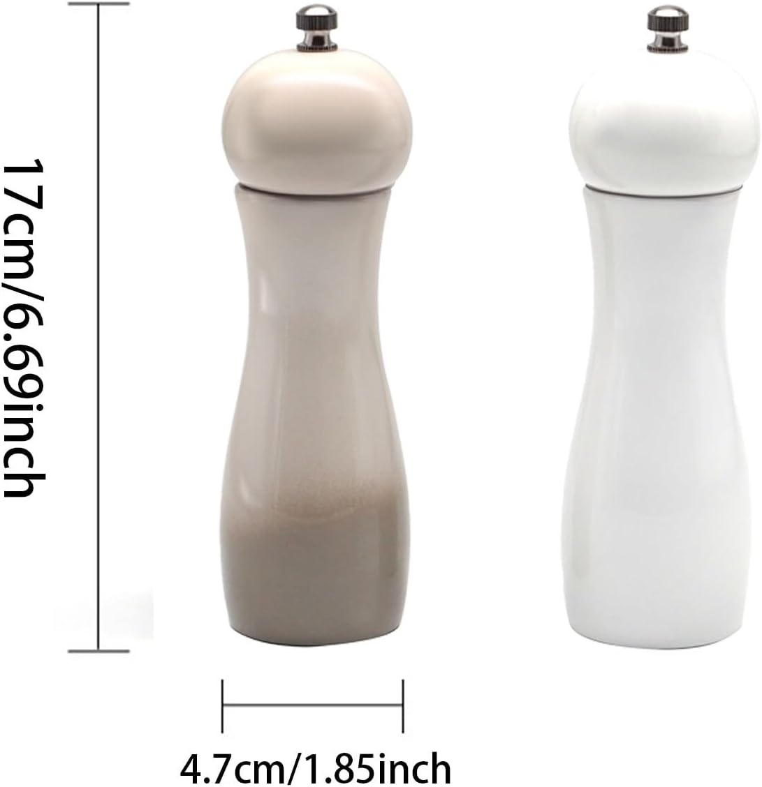 Premium Ceramic Salt Pepper Shaker Set of 2