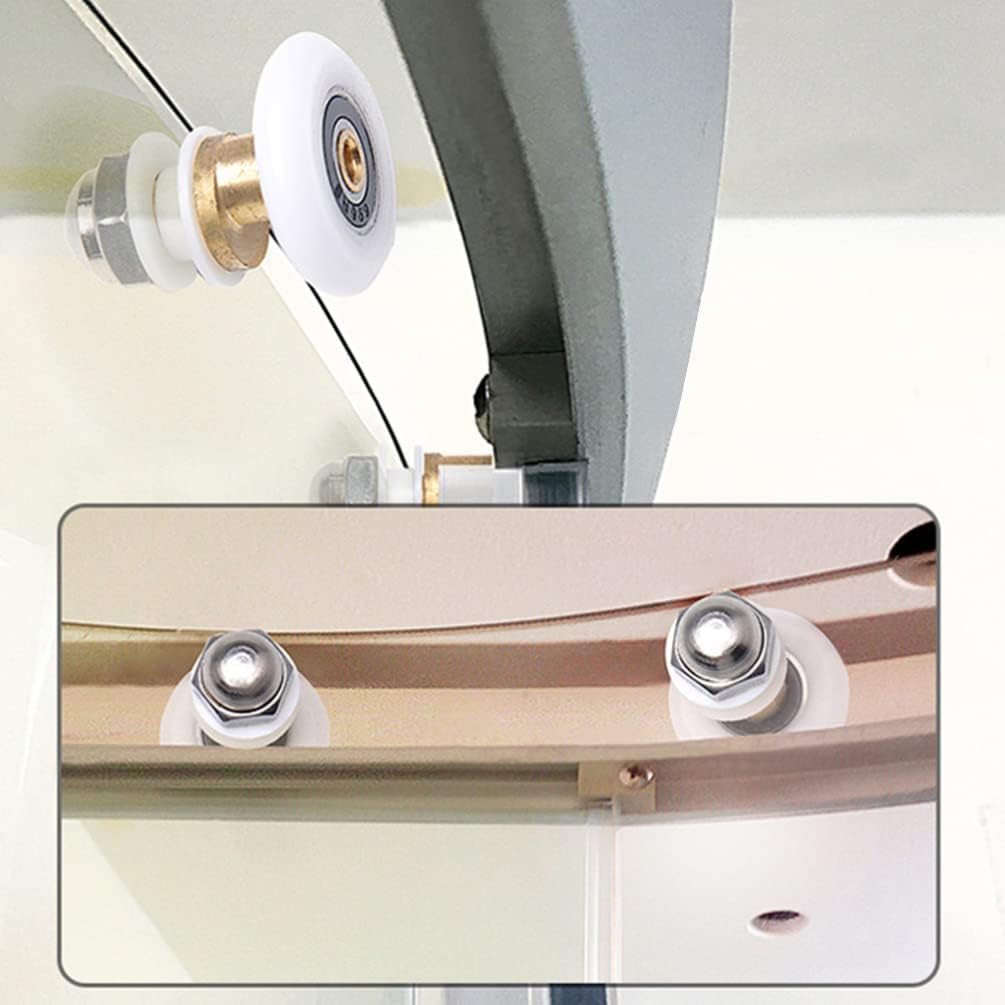 Hemobllo Shower Door Rollers Replacement 4 Pcs