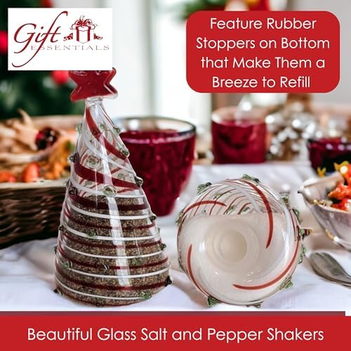 Gift Essentials Christmas Tree Salt Pepper Shakers Set