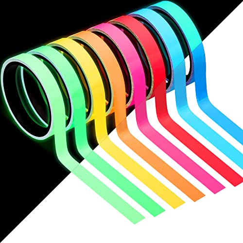 Spakon 8 Pieces Glow in The Dark Tape 80 Feet Waterproof