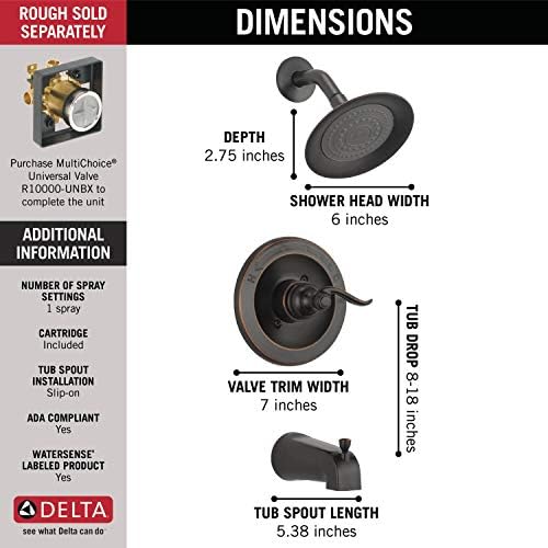 Delta Windemere Function Trim Kit with Single-Spray Head