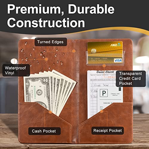 CoBak Check Presenters for Restaurants 20 Pack Brown
