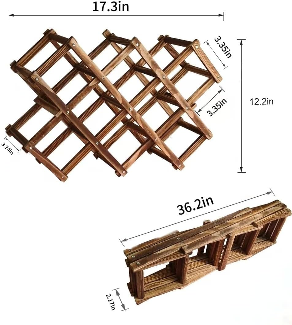 LoongZDD Foldable Wine Rack Organizer 1