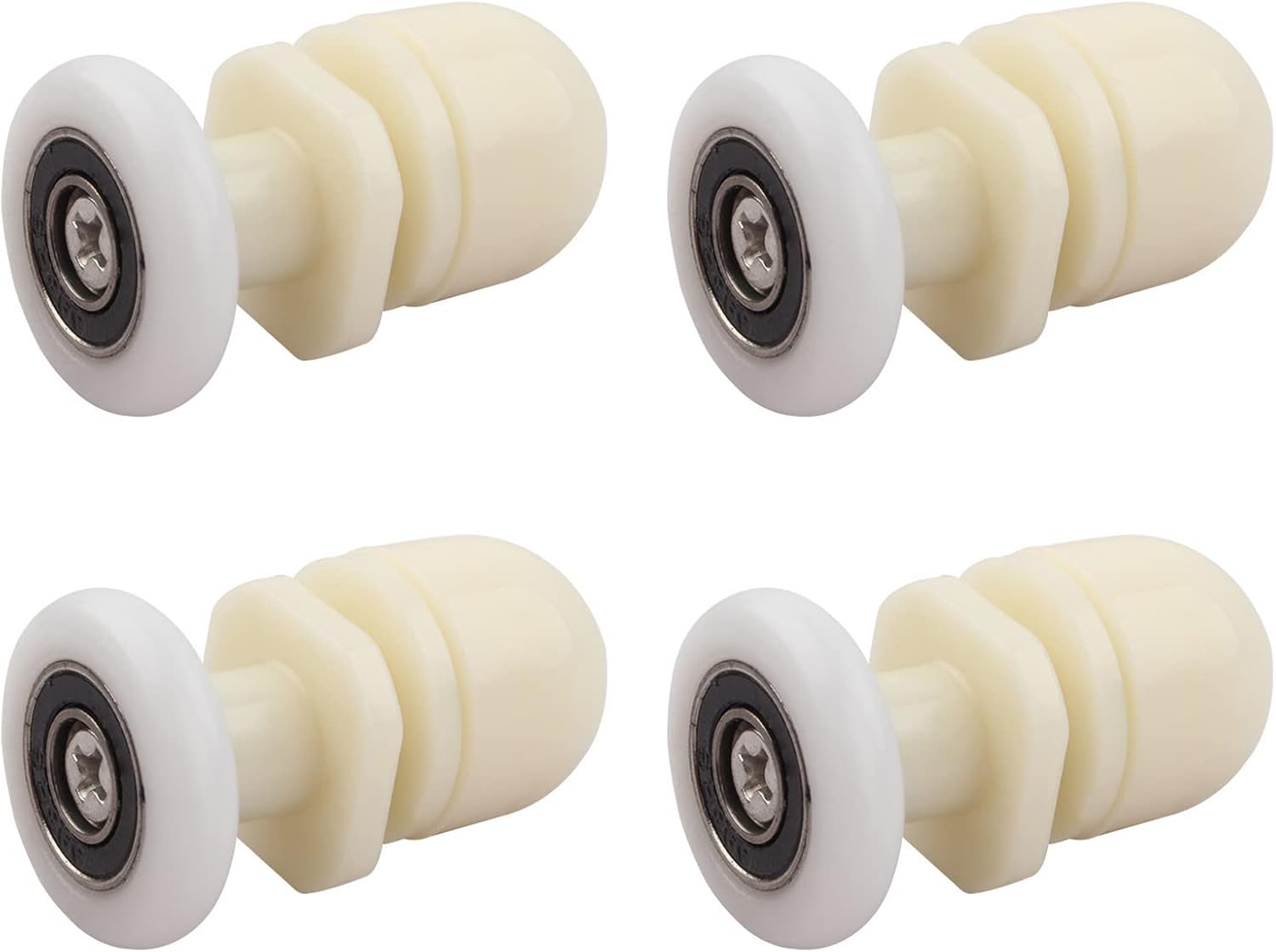 Qikuver 4PCS Shower Door Rollers Replacement 23MM