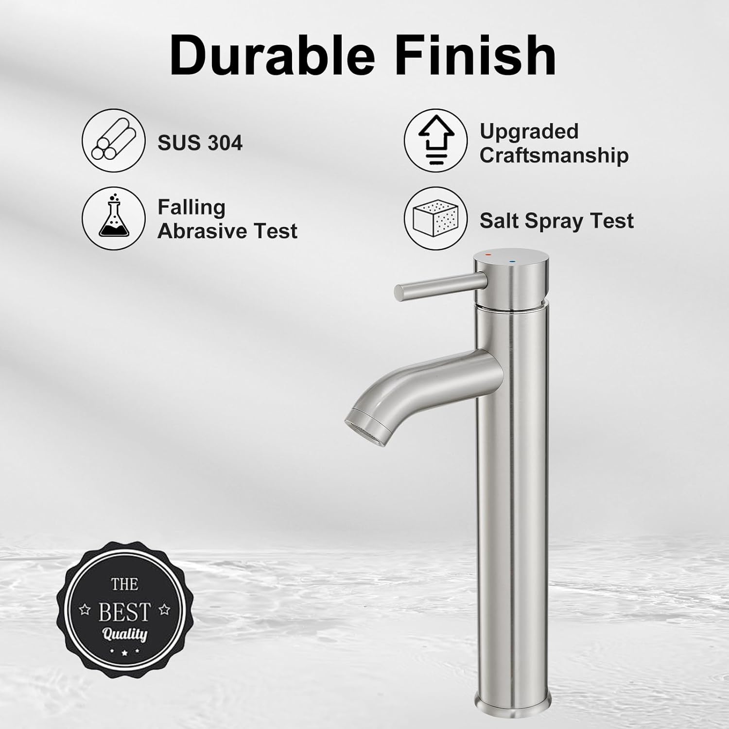 VOTON Touch On Chrome Vessel Sink Faucet