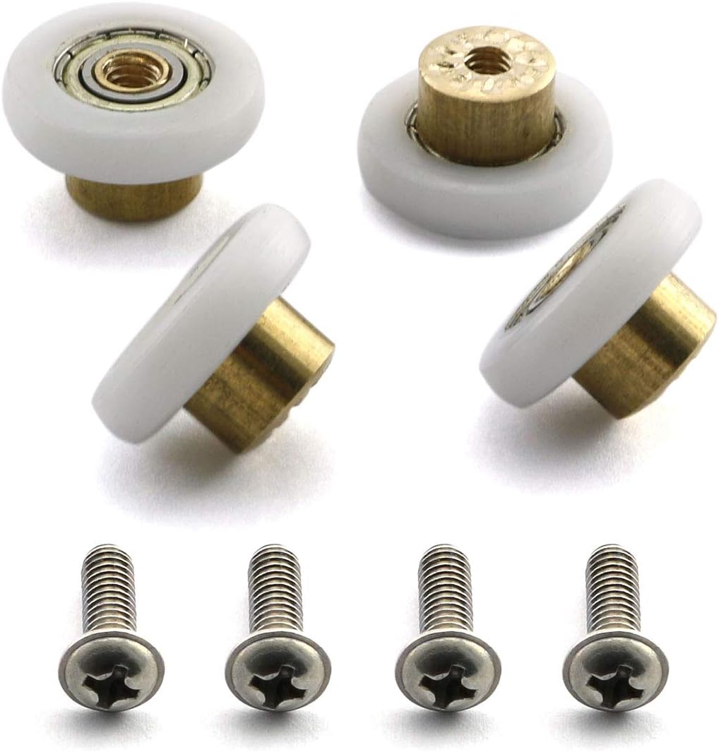 HJ Garden 4pcs Shower Door Rollers Replacement