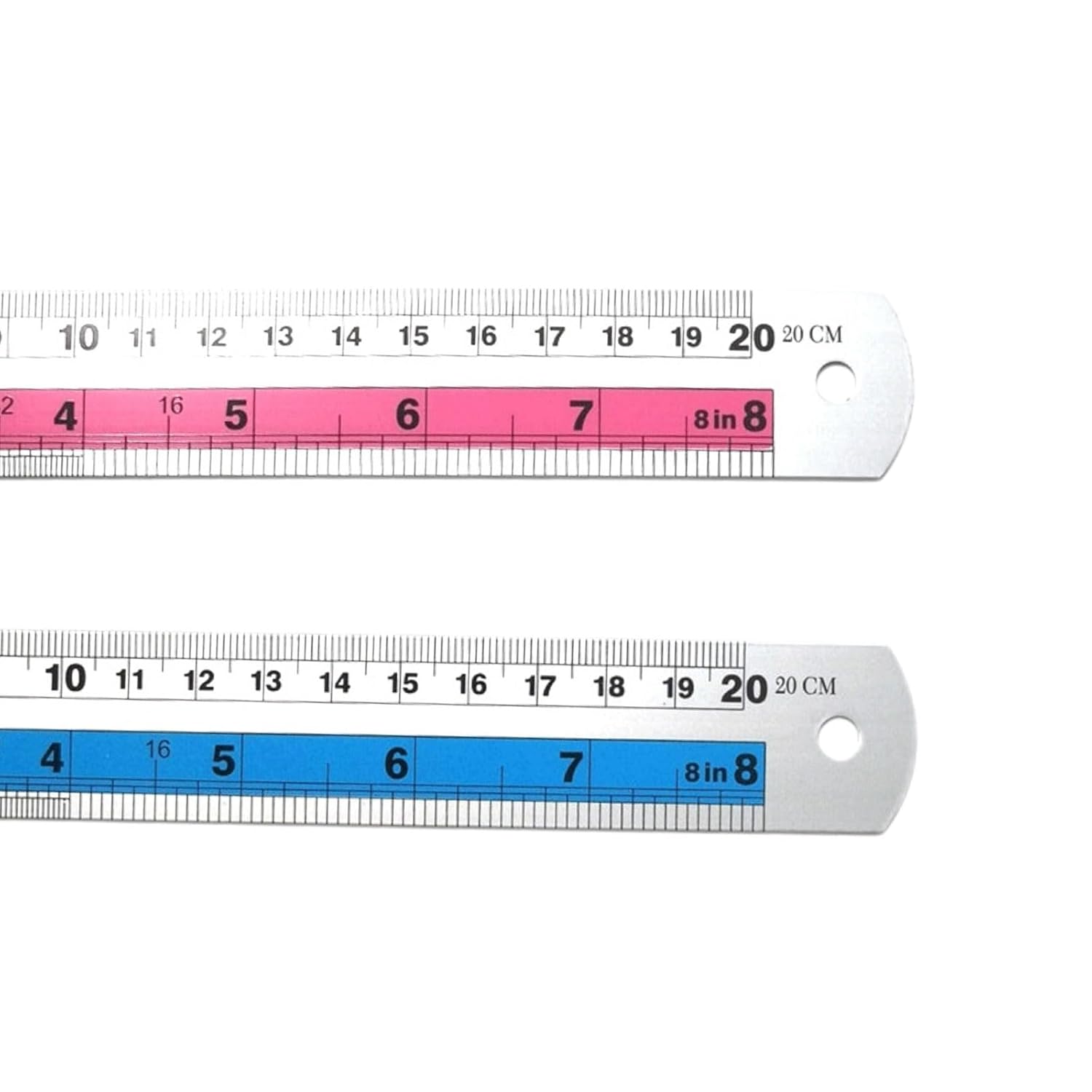 RGYBAO Metal Straight Edge Ruler - Double Side Metric