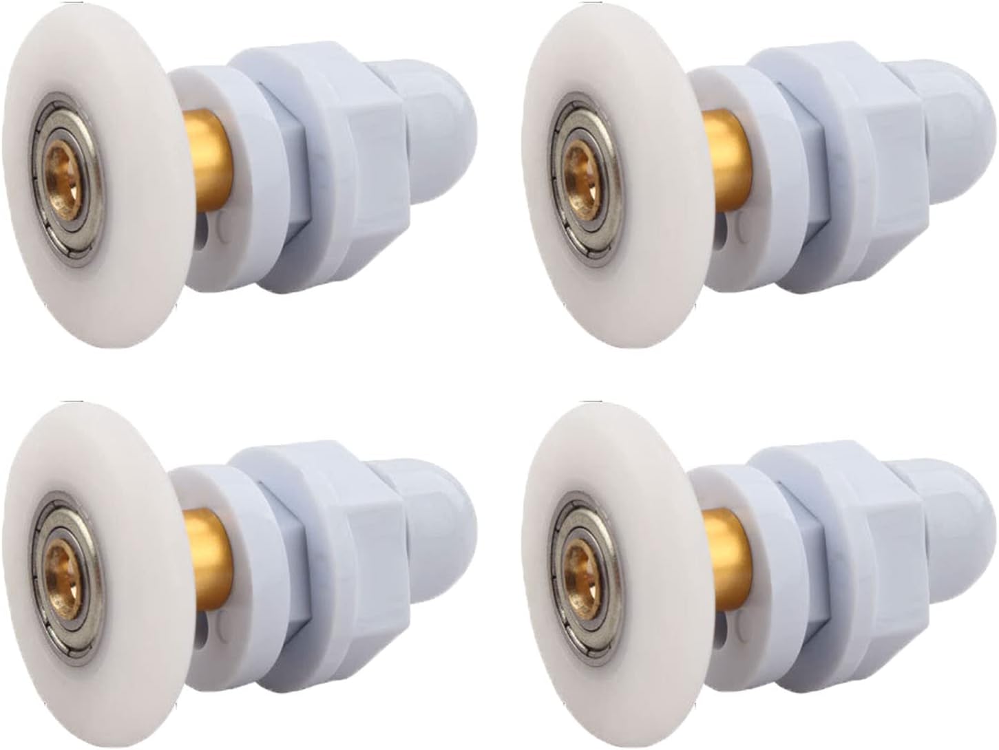 Qikuver 4PCS Shower Door Rollers 29MM Replacement
