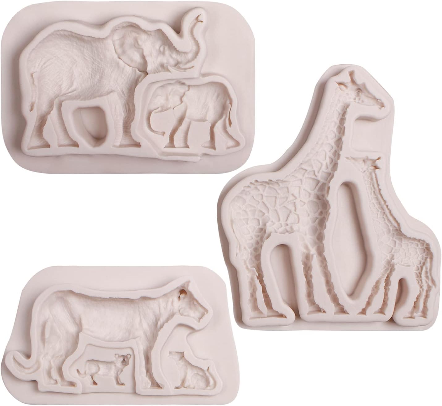 Xcake Lcook Elephant Silicone Fondant Mold Set