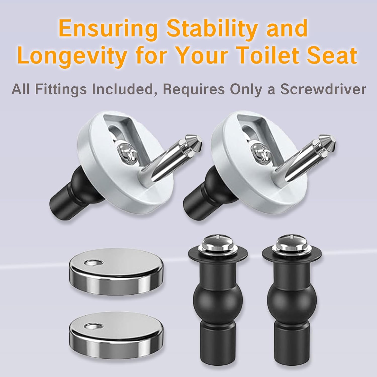 YAFIYGI Toilet Seat Bolts Replacement Kit 2Pcs