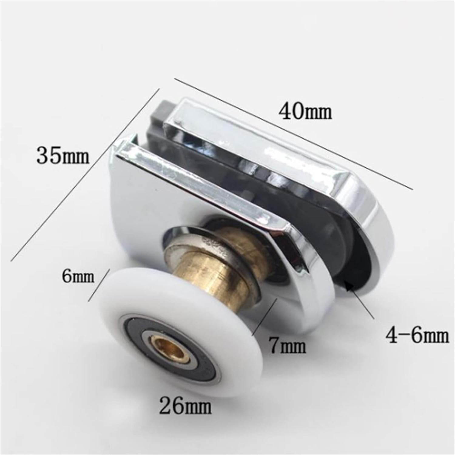ShanLily Quiet Shower Door Pulleys for Replacement