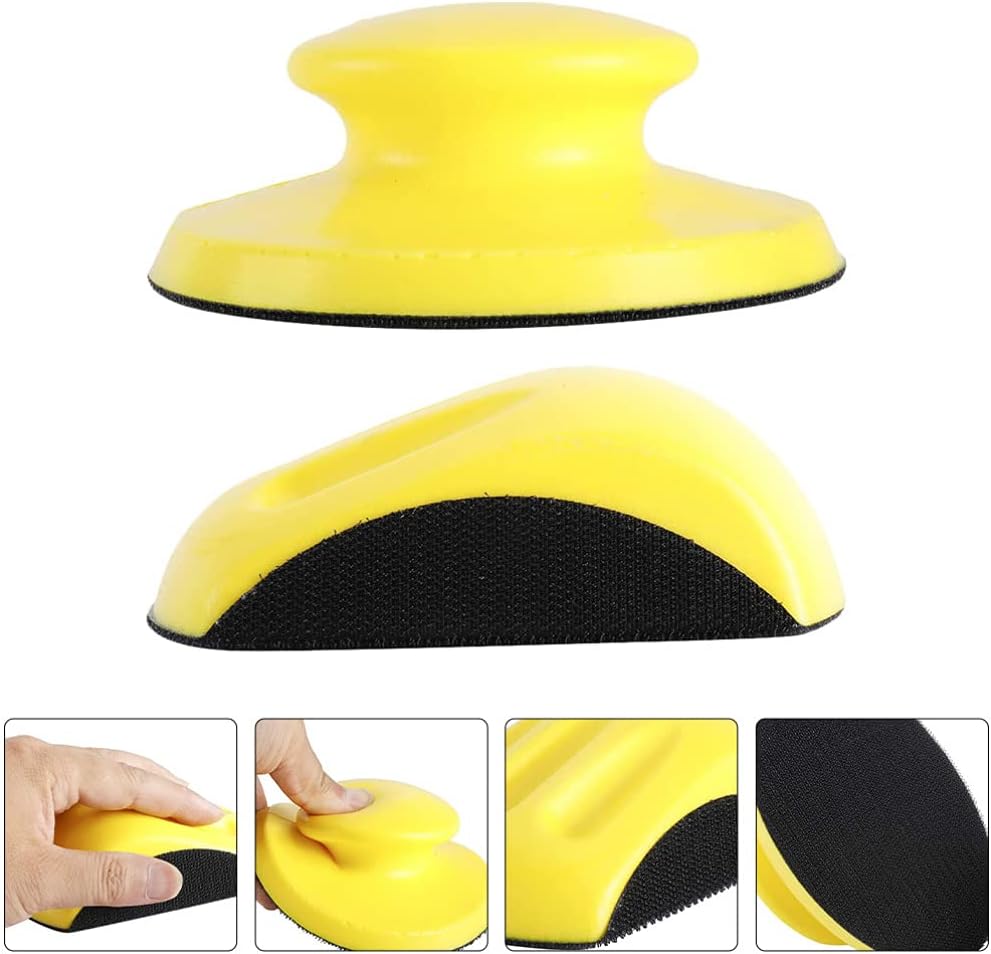 Baluue 2PCS Yellow Sanding Backing Pad with Hook and Loop