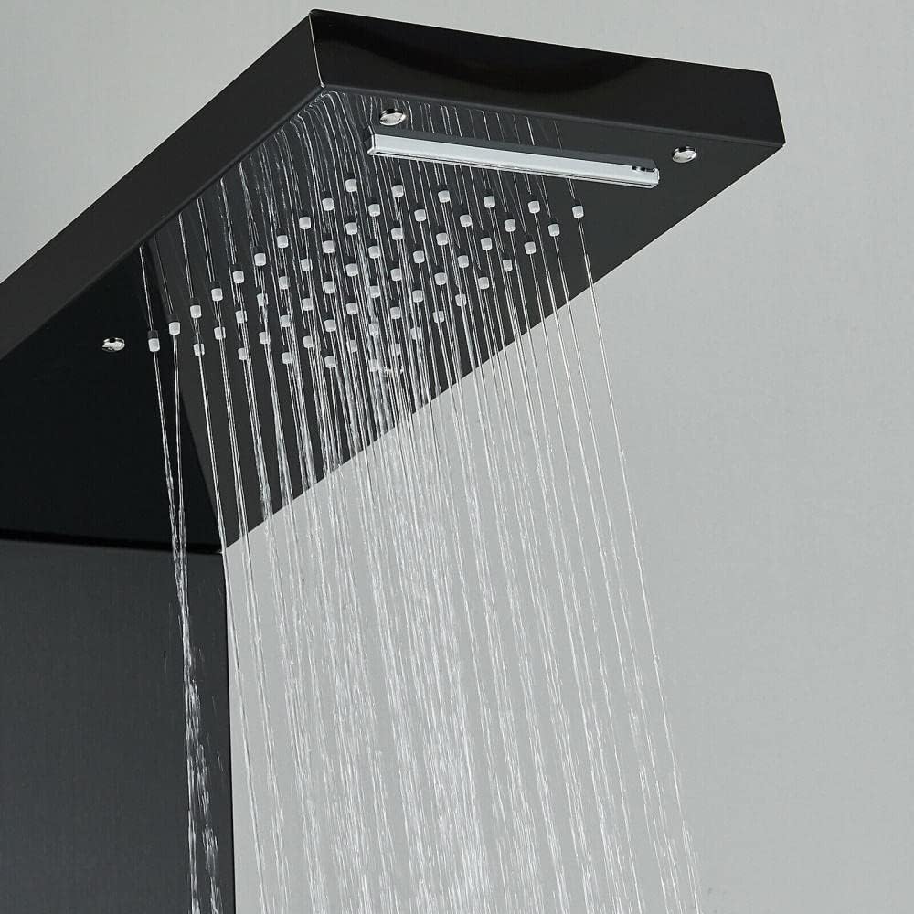 Gougeltd Stainless Steel Shower Panel Tower System with Massage Jets 1