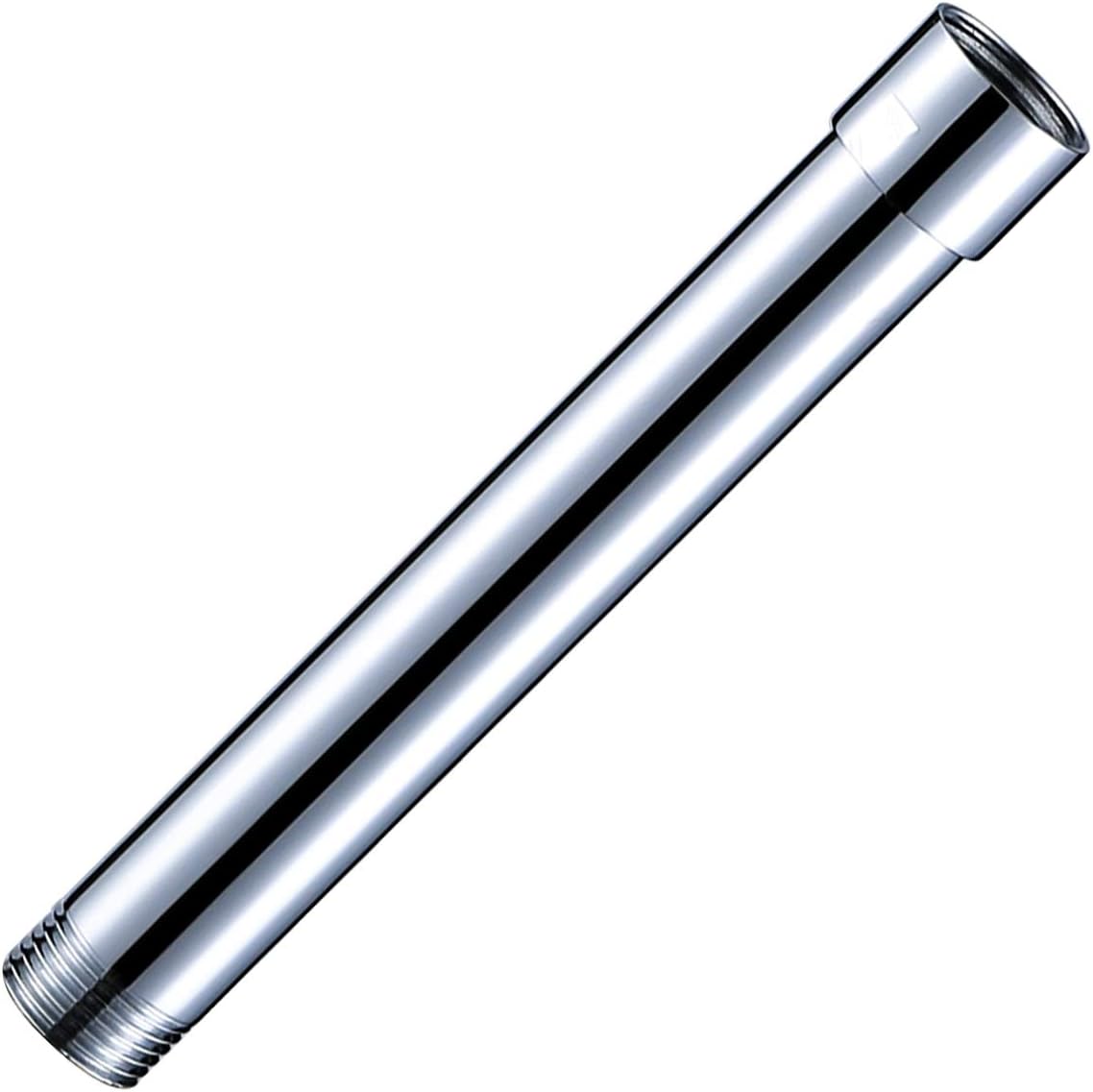 Miyili 6 Inch Brass Shower Arm Extension with Chrome Finish