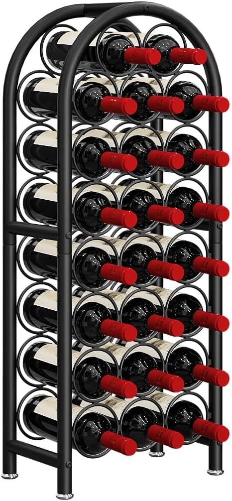 Dazioter Freestanding Wine Rack 23 Bottles Black 1