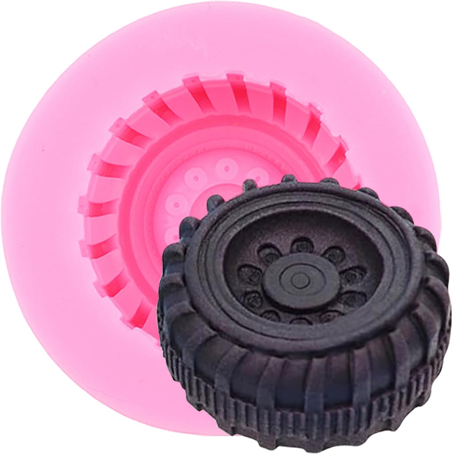 3D Tire Silicone Fondant Mold for Cake Decoration