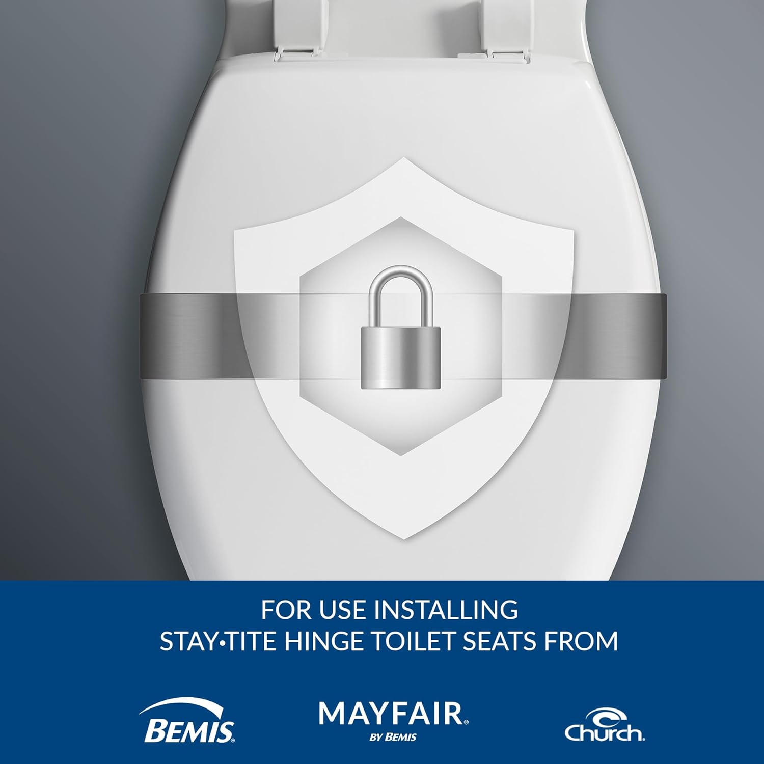 Mayfair EXT Toilet Seat Wrench StayTite Kit Off White 1