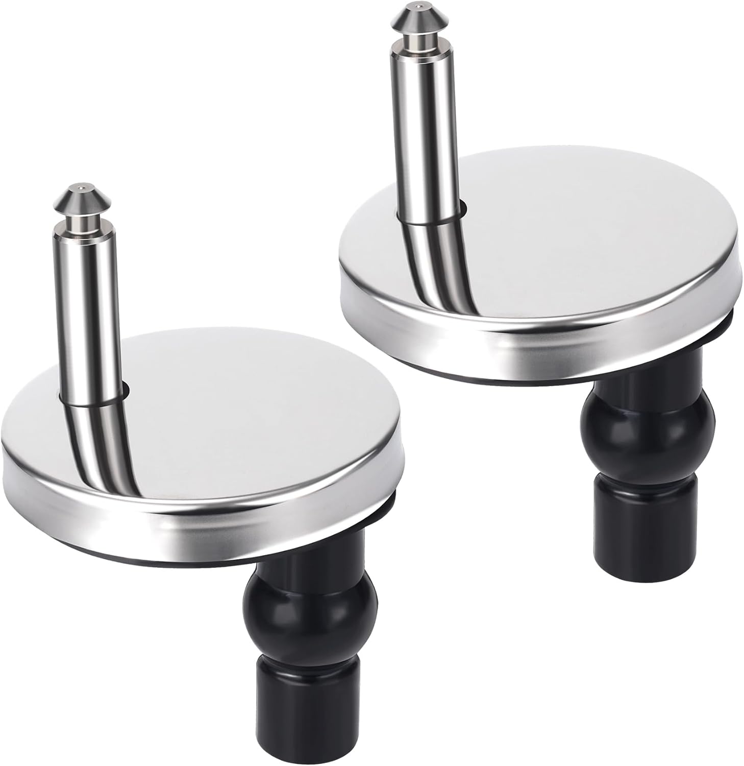 HINZIC 2Pcs Universal Toilet Seat Hinge Replacement Kit 6mm