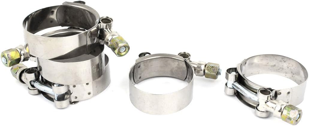 Aexit 5 Pcs T-Bolt Hose Clamps Stainless Steel 2