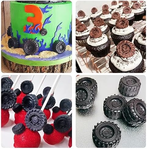 Muyulin 3D Tire Silicone Fondant Molds Set of 3