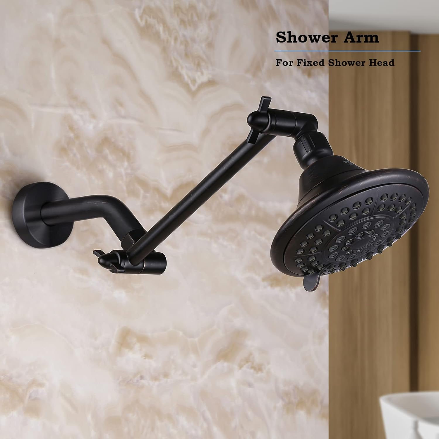 Adjustable Shower Arm Extension for Rain Shower Head