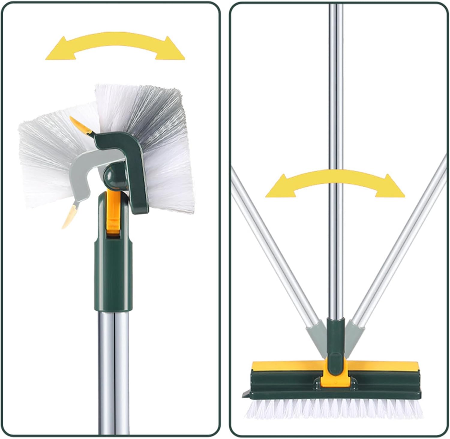 Lovskoo 2 in 1 V-Shape Scrub Brush with Long Handle